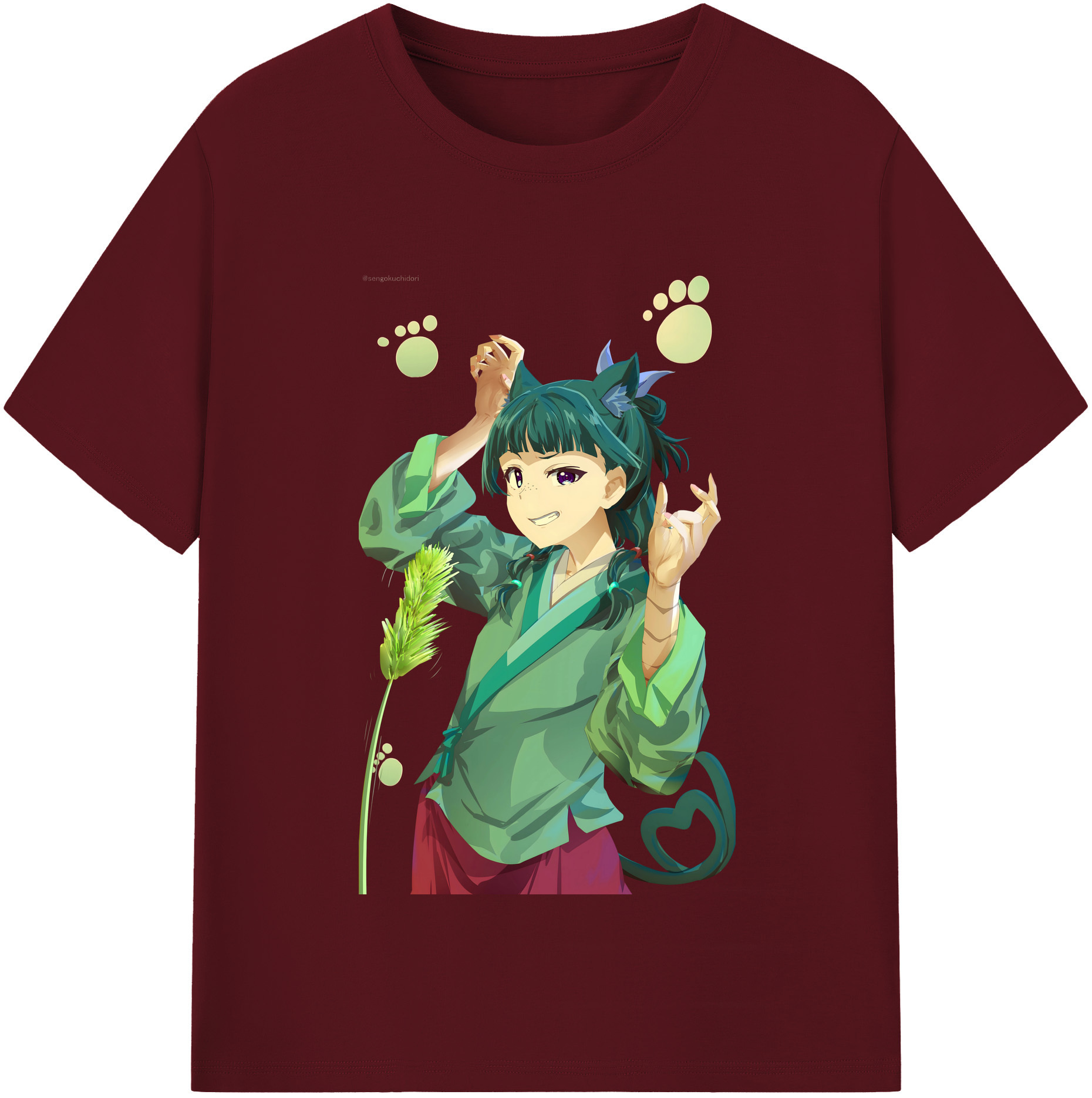 （画像用） 薬屋のひとりごと The Apothecary Diaries 綿100％半袖Tシャツ（フロントプリント）
